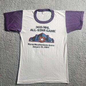 Vintage 1984 National Hockey League NHL All Star Game Medium Shirt Single Stitch